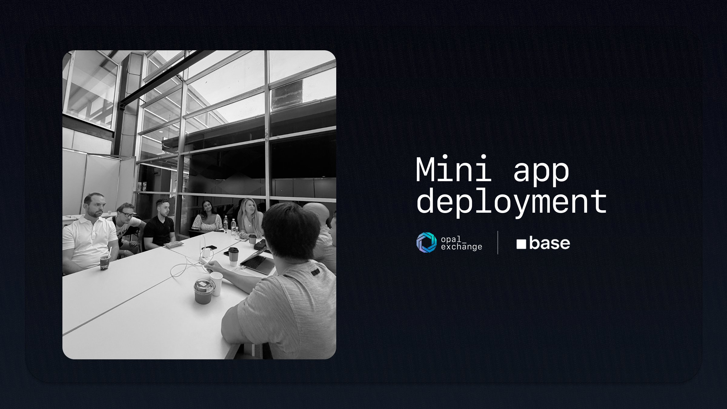 Mini app deployment